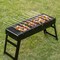 Gardenised Portable Charcoal Grill Foldable Stainless Steel BBQ for Camping Backyard Tailgating Hiking Picnic Travel Beach Parties Garden Gatherings Poolside Cooking Skewers & Outdoor Barbecues